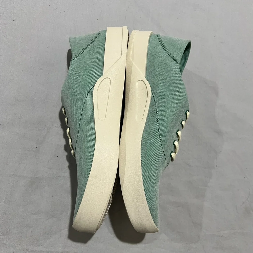 OluKai Tradewind Mens Green Canvas Lightweight Low Top Casual Sneakers Size 11M